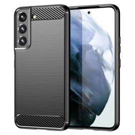 Armor Brushed TPU Back Cover - Samsung Galaxy S22 Plus Hoesje - Zwart