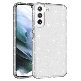 Glitter TPU Back Cover - Samsung Galaxy S22 Plus Hoesje - Transparant