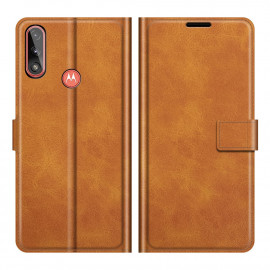Deluxe Book Case - Motorola Moto E7 Power / E7i Power Hoesje - Bruin