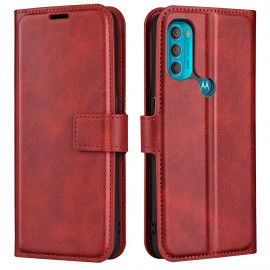 Deluxe Book Case - Motorola Moto G71 Hoesje - Rood