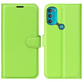 Book Case - Motorola Moto G71 Hoesje - Groen