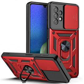 Coverup Ring Kickstand met Camera Shield - Samsung Galaxy A13 4G Hoesje - Rood