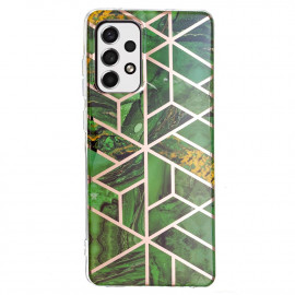 Marble Design Back Cover - Samsung Galaxy A33 Hoesje - Emerald Green