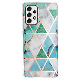 Marble Design Back Cover - Samsung Galaxy A33 Hoesje - Mint