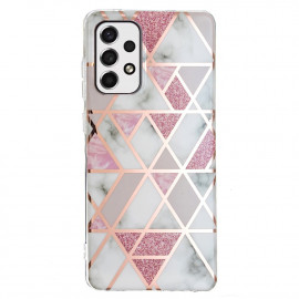 Marble Design Back Cover - Samsung Galaxy A33 Hoesje - Roze