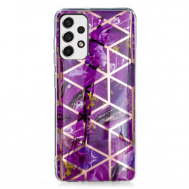 Marble Design Back Cover - Samsung Galaxy A33 Hoesje - Violet