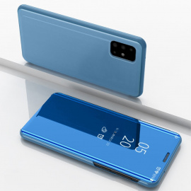 Mirror View Case - Samsung Galaxy A71 Hoesje - Blauw