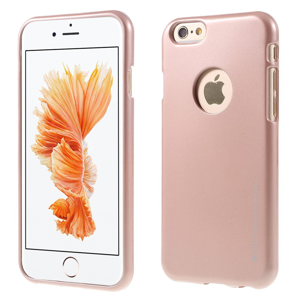 omverwerping toeter kassa Mercury Metallic TPU Hoesje iPhone 6 / 6s - Rose Gold | GSM-Hoesjes.be