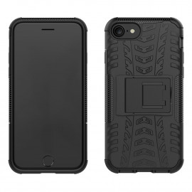 Rugged Kickstand Back Cover - iPhone 8 / 7 Hoesje - Zwart