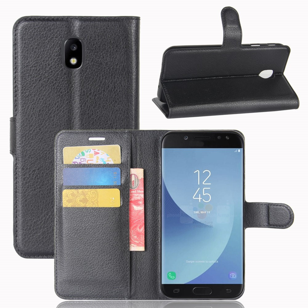 Book Case - Samsung Galaxy J5 Hoesje - Zwart | GSM-Hoesjes.be