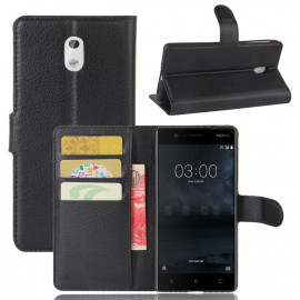 Book Case - Nokia 3 Hoesje - Zwart