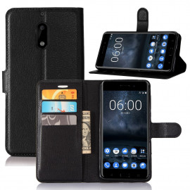 Book Case - Nokia 6 Hoesje - Zwart