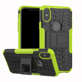 Kickstand Case Hoesje iPhone Xs / X - Groen