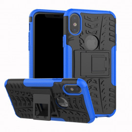 Kickstand Case Hoesje iPhone Xs / X - Blauw
