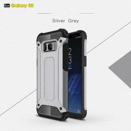 Armor Hybrid Back Cover - Samsung Galaxy S8 Hoesje - Grijs