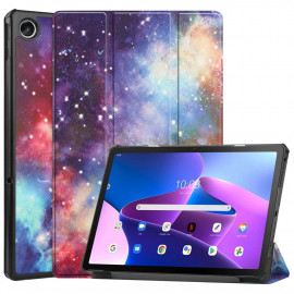Tri-Fold Book Case met Wake/Sleep - Lenovo Tab M10 Plus Gen 3 Hoesje - Galaxy