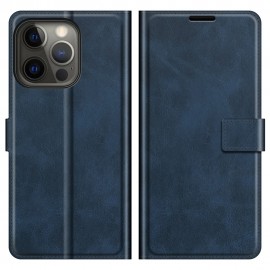 Deluxe Book Case - iPhone 13 Pro Max Hoesje - Blauw