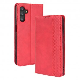Vintage Book Case - Samsung Galaxy A13 5G / A04s Hoesje - Rood