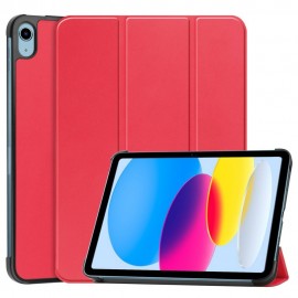 Tri-Fold Book Case - iPad 10.9 (2022) Hoesje - Rood