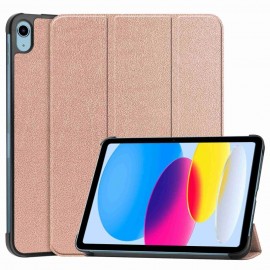Tri-Fold Book Case - iPad 10.9 (2022) Hoesje - Rose Gold
