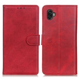 Luxe Book Case - Samsung Galaxy Xcover 6 Pro Hoesje - Rood