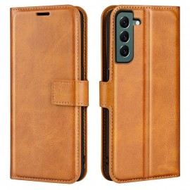 Deluxe Book Case - Samsung Galaxy S23 Plus Hoesje - Bruin