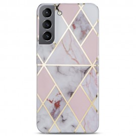 Coverup Marble Design TPU Back Cover - Samsung Galaxy S23 Hoesje - Roze