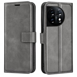Coverup Deluxe Book Case - OnePlus 11 5G Hoesje - Grijs