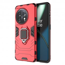Coverup Ring Kickstand Back Cover - OnePlus 11 5G Hoesje - Rood