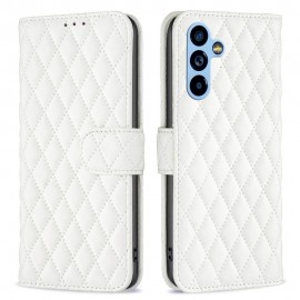 Rhombus Book Case - Samsung Galaxy A54 Hoesje - Wit