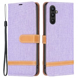 Coverup Denim Book Case - Samsung Galaxy A34 Hoesje - Lila