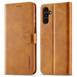 Luxe Book Case - Samsung Galaxy A54 Hoesje - Bruin