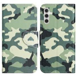 Coverup Book Case - Samsung Galaxy A34 Hoesje - Camouflage