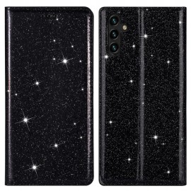 Coverup Glitter Book Case - Samsung Galaxy A34 Hoesje - Zwart