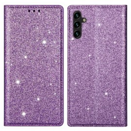 Coverup Glitter Book Case - Samsung Galaxy A34 Hoesje - Paars