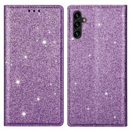 Coverup Glitter Book Case - Samsung Galaxy A54 Hoesje - Paars
