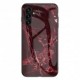 Coverup Marble Glass Back Cover - Samsung Galaxy A54 Hoesje - Rood