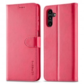 LC.IMEEKE Luxe Book Case - Samsung Galaxy A34 Hoesje - Roze