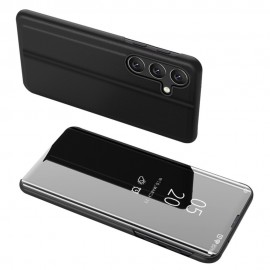 Mirror View Case - Samsung Galaxy A54 Hoesje - Zwart