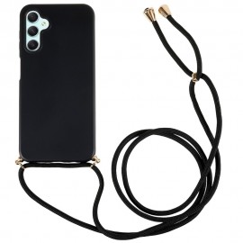 Coverup TPU Back Cover met Koord - Biologisch Afbreekbaar - Samsung Galaxy A54 Hoesje - Zwart