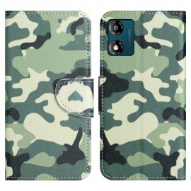 Book Case - Motorola Moto E13 Hoesje - Camouflage