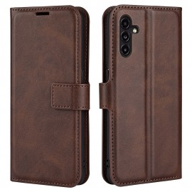 Coverup Deluxe Book Case - Samsung Galaxy A14 Hoesje - Donkerbruin