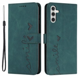 Book Case Smile - Samsung Galaxy A14 Hoesje - Groen