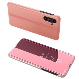 Mirror View Case - Samsung Galaxy A14 Hoesje - Rose Gold