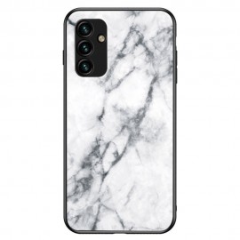 Coverup Marble Glass Back Cover - Samsung Galaxy A14 Hoesje - Grijs