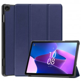 Tri-Fold Book Case met Wake/Sleep - Lenovo Tab M10 Gen 3 Hoesje - Blauw