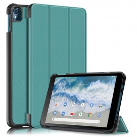 Tri-Fold Book Case met Wake/Sleep - Nokia T10 Hoesje - Groen