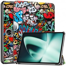 Tri-Fold Book Case - OnePlus Pad Hoesje - Graffiti