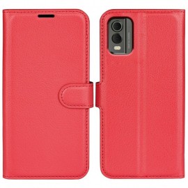 Coverup Book Case - Nokia C32 Hoesje - Rood