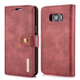 DG.MING 2-in-1 Book Case & Back Cover - Samsung Galaxy S8 Hoesje - Rood